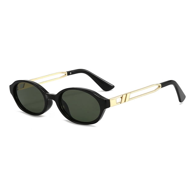 TIELUTT Lunettes de Soleil Ovales Rétro pour Hommes et Femmes Lunettes Rondes Étroites à Monter sur Lunettes Lunettes de Réfraction Côte à Côte pour Jeunes Équipement de Conduite par Temps Froid compatible avec Motos Lunettes à Verres Transparents