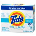 Tide Free & Gentle HE Turbo Powder Laundry Detergent, 40 Loads, 56 Oz