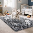 thumbnail image 3 of Homore Traditional Pattern Mystic Medallion Area Rug, 2' x 3', Black, 3 of 8