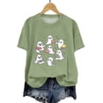 thumbnail image 5 of Women T Shirt Halloween Graphic Short Sleeve Shirt Casual Tops, 5 of 7