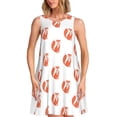 thumbnail image 1 of Disketp Orange Fox para Vestido sin Mangas para Mujeres, Vestidos de Verano para Mujeres, Casual y Holgado para la Playa, 1 of 7