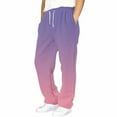 thumbnail image 3 of Loopsun Kids Sports Sweatpants, Boys Printed Fleece Lined Thick Elastic Waist Drawstring Sweatpants Sports Long Pants with Side Pockets Purple, 12-13 Years, 3 of 5
