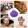 thumbnail image 6 of Unique Bargains 1 Pc Round Hair Shampoo Brush for Head Massage 2.91"x3.15" Purple, 6 of 6
