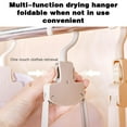 thumbnail image 5 of Clearance! Foldable Travel Hangers Portable Travel Hanger Organizer Plastic Travel Accessories Clothes Drying Rack Folding Hangers for Traveling Camping Flying Rv Cruises Suitcase A Folding Clothes, 5 of 9