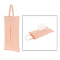 thumbnail image 4 of caso de tejido de coche Porta pañuelos de papel de material cuero para el auto - Luz rosa Rosa claro Magideal caso de tejido de coche, 4 of 7