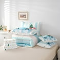 thumbnail image 6 of jejeloiu Happy New Year Bedding Comforter Set 7 Pieces,Girl Christmas Gift Full Bedding Set,Green Xtmas Tree Fitted Sheet Flat Sheet For Child,Ultra Soft Home Decor Reversible, 6 of 8