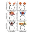 thumbnail image 3 of Fashionable Basketball Letter Hairhoop Competitive Sport Hairband Breathable Daily Wear Hair Accessory For Adult Kid, 3 of 8