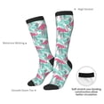 thumbnail image 5 of Picia Women Crew Soft Moisture-wicking Socks Flamingo Pattern Design Cotton Socks, One Size fit All, 5 of 9