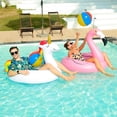 thumbnail image 2 of Flotadores inflables para piscina FinduWill Flamingo Unicorn, 42 pulgadas, paquete de 2, 2 of 5