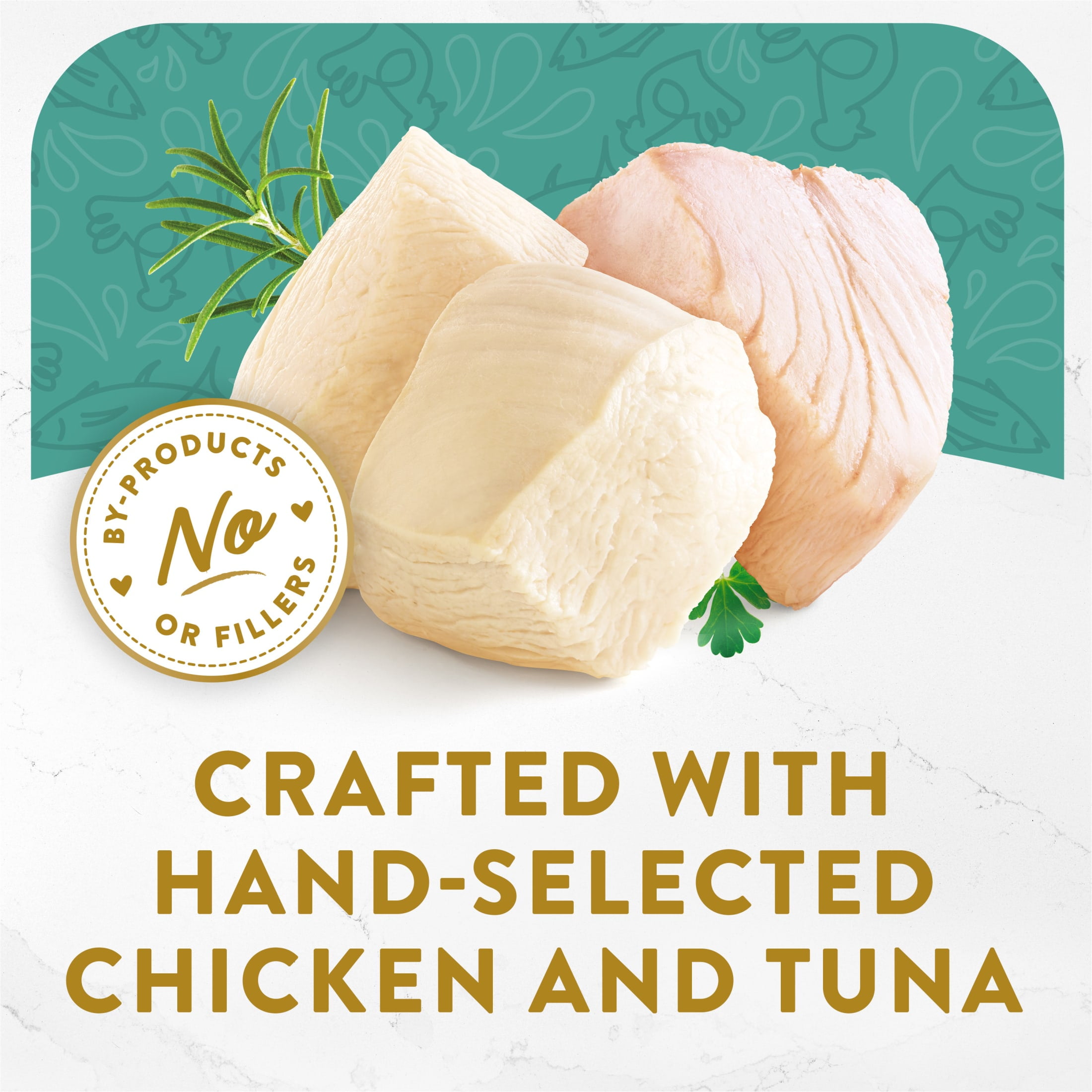 Purina Fancy Feast White Meat Chicken & Flaked Tuna Appetizer for Cats, 1.1 oz Tray