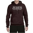 thumbnail image 2 of Wild Bobby Jesus the Way. The Truth. The Life Inspirational/Christian Unisex Graphic Hoodie Sweatshirt, Brown, Small, 2 of 5