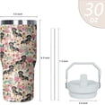 thumbnail image 2 of 30 oz Dachshund Tumbler with Handle and Flip Straw, Dog Stainless Steel Insulated Cup with Lid and Straw,Travel Coffee Mug Water Bottle,Christmas Birthday Mothers Day Gifts for Women Animal Lovers, 2 of 6