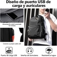 thumbnail image 2 of Mochilas para hombre, Mochilas Impermeables, Mochila antirrobo de Gran Capacidad hasta 15.6 pulgadas, Mochila para Laptop para Escolar, Camping, Gym, senderismo, 2 of 5