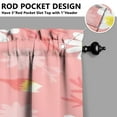 thumbnail image 5 of Artistic Daisy Print Kitchen Curtains - 3 PC Set with Valance, Cute Floral Rod Pocket Tiers for Farmhouse or Minimalist Window Decor, 5 of 6