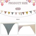 thumbnail image 2 of 5.2 Meter Triangle Flag Banner, 2 Pieces Triangle Flag Banner Flying Banner, Suitable for Party Decoration, Each 2.6 Meter Long (Rainbow Color), 2 of 4