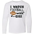 thumbnail image 3 of Inktastic I Watch Football with My Gigi Long Sleeve Youth T-Shirt, 3 of 5