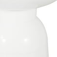 thumbnail image 6 of Large Outdoor Metal Table In Modern Flair, White Iron, 14.71"x14.71"x21.32", No Assembly Side 15"x15"x21.32",, 6 of 6