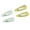 Golden-Silver, variant on Parcelona French Mini Set of 4 Small 1.25" Celluloid Snap Hair Pins for Women