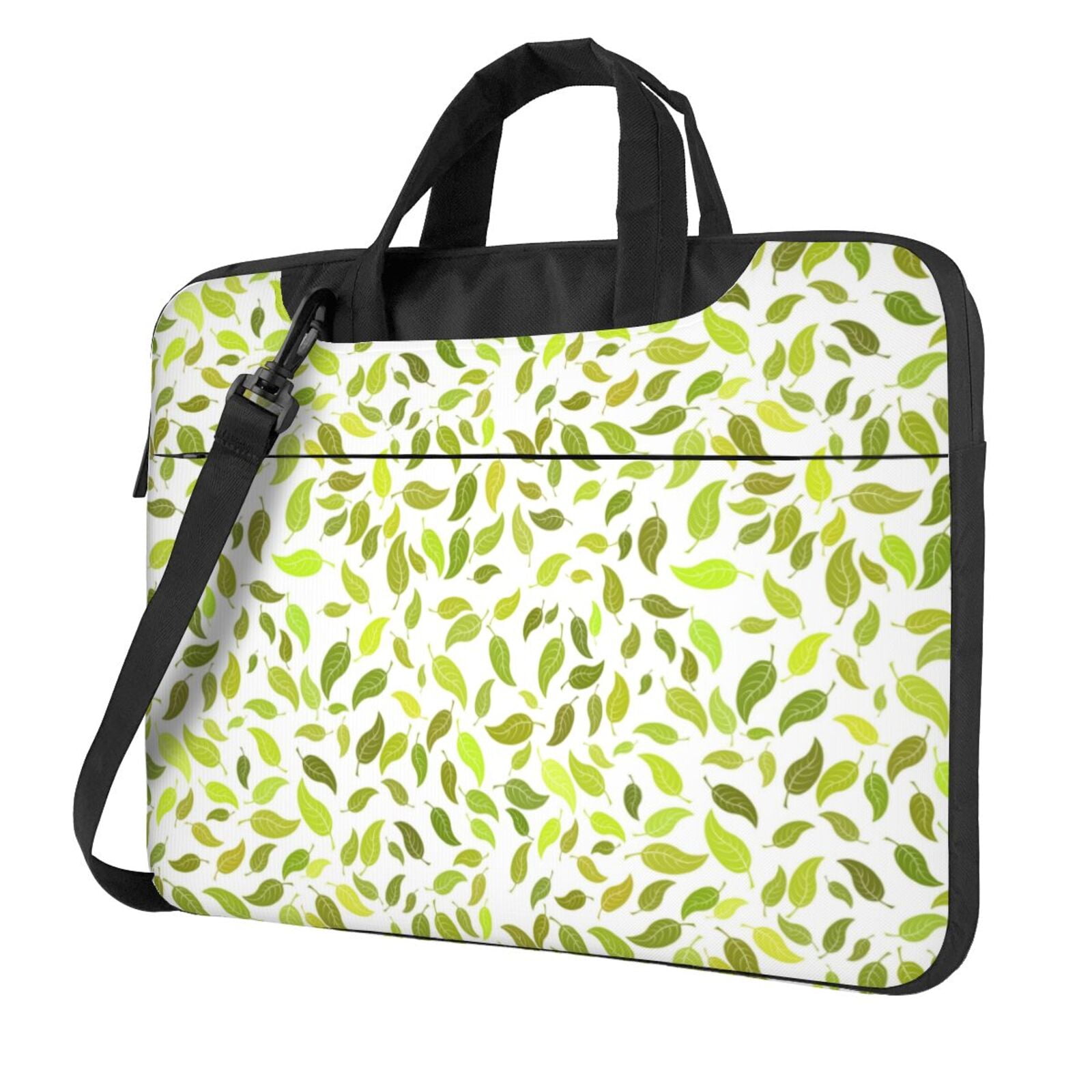 Green Leaf Texture Laptop Bag, 14 inch Laptop or Tablet, Business