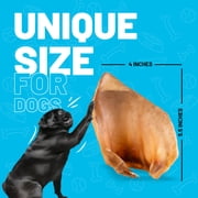 Sitka Farms Premium Pig Ears for Large Small And Medium Dogs (50 Count)