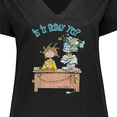 thumbnail image 4 of Inktastic Is It Friday Yet with Frazzled Woman at Desk Women's Plus Size V-Neck T-Shirt, 4 of 5