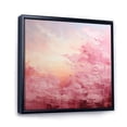 thumbnail image 2 of Designart "Horizon in Pink" Abstract Landscape Floater Framed Canvas Art Print, 2 of 7