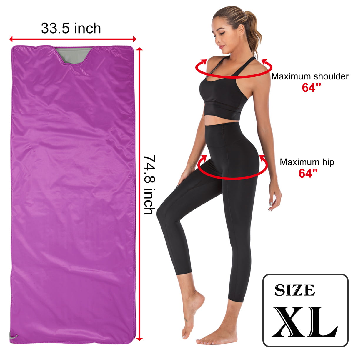 FIR XYOUNG Far-Infrared Blanket Body Shaper Weight Loss Professional Detox Therapy Machine with Timer to Reduce Weight Thin Body Home Beauty Digital Heat Sauna Slimming 