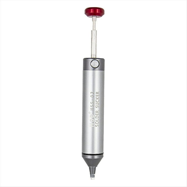 Succionador de Soldadura: Bomba Desoldadora de Aluminio Sin Obstrucciones con Fuerte Succión Al Vacío, Tubo de Silicona Elástico Resistente Al
