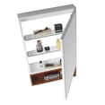 thumbnail image 3 of Fine Fixtures  Dakota Collection Bathroom Medicine Cabinet White / Teak Shelf, 3 of 5