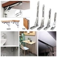 thumbnail image 3 of Soportes para estantes de Acero inoxidable NikouMX 2 piezas estante plegable montado en la pared, 3 of 8