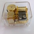 thumbnail image 4 of Wind-up Square Plastic Music Box with Gold-Plating Movement in,Fur Elise,Transparent, 4 of 6