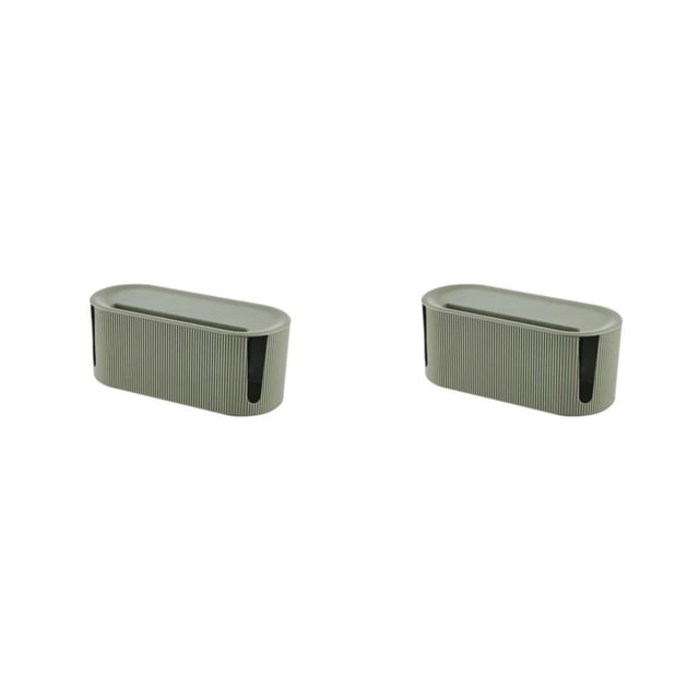 Injueey Soporte de placa de enchufe Caja organizadora de cables de alambre Caja de alimentación a prueba de polvo Enrutador WiFi inalámbrico Verde 2Conjunto