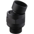 thumbnail image 1 of Shower Head Swivel Ball Joint Shower Connector Adapter Brass Adjustable Shower Arm Extension Universal Component Matt Black, PSB101-BK, 1 of 7