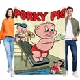 thumbnail image 1 of El Show de Porky Pig anti-pilling, suave, ligera, esponjosa y acogedora de lujo para hogar y cocina – Perfecta para niños y adultos,120X80cm, 1 of 6