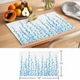 thumbnail image 6 of Blue Placemats Set of 4 Polka Dots Watercolor Abstract Art Place Mats Indoor Wipeable Table Mats Washable Cloth Dining Table Placemats for Kitchen Holiday Party Home Decor 13x19 Inch, 6 of 9