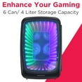 thumbnail image 3 of Frigidaire 6-Can Retro Gaming Light-up Portable Beverage Mini Fridge, EFMIS179 (Stealth), EFMIS179-STEALTH-CP4, 3 of 9