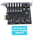 thumbnail image 4 of PCIe to USB 3.2 Gen 2 Card 8-Port (6X Type-A+2X Type-C) Converter, 4 of 8