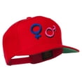 thumbnail image 5 of Gender Signs Embroidered Cap - Red OSFM, 5 of 5