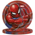 thumbnail image 3 of Multicolor Spiderman Birthday Paper Dessert Plates, 7in, 8ct, 3 of 5