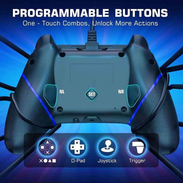 Wired Controller Compatible with ps5 Gamin System - Walmart.com