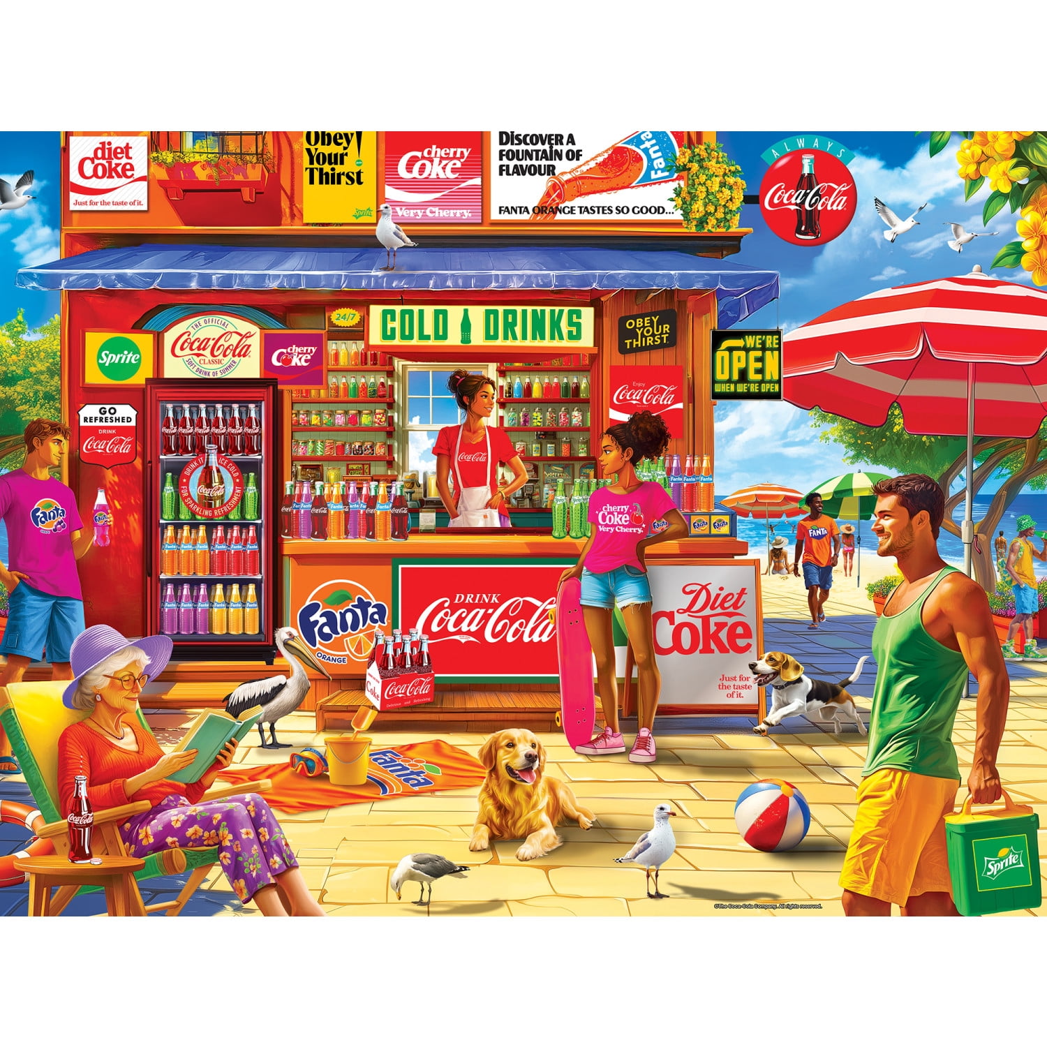 MasterPieces 300 Piece EZ Grip Jigsaw Puzzle - Coca-Cola Tastes of