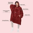 thumbnail image 3 of Catalonia Oversized Wearable Blanket Hoodie Sweatshirt, Comfortable Sherpa Lounging Pullover for Adults Men Women Teenagers Wife Girlfriend Gift, 3 of 7