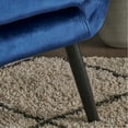 thumbnail image 4 of Comfortable Navy Blue Chair With Wingback And Velvet Covering Comfy Finish, 4 of 6