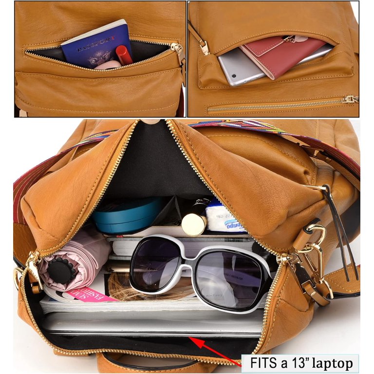 Backpack Purse for Women Stylish Vegan Leather Shoulder Bag 