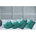 thumbnail image 2 of Ambesonne Teal Throw Pillow Cover 4 Pack, Fishing on Boat Nautical, 24", Blue Teal, 2 of 7