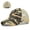 Camouflage, variant on Women's Cross-Back Ponytail Baseball Cap, Washed Distressed Stretch Messy Bun Hat, Breathable Embroidery Sun Hat For Outdoor Daily Wear Blue One Size