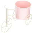 thumbnail image 3 of Raindrops Rustic Metal Bike Plant Stand for Storage Use Pink Color Adds Charm to Home Decor 7.5"x4.3", 3 of 8