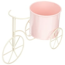 SOPOTUTU Metal Bike Plant Stand Rustic Flowerpot Holder Tabletop Decoration for Indoor Outdoor Garden