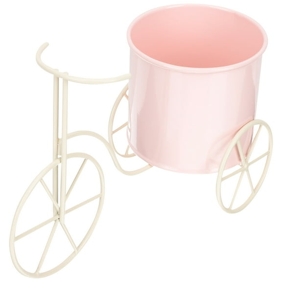 SOPOTUTU Metal Bike Plant Stand Rustic Flowerpot Holder Tabletop Decoration for Indoor Outdoor Garden