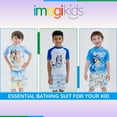 thumbnail image 3 of Bluey Bingo UPF 50+ Pullover Rash Guard and Swim Trunks Outfit Set Toddler to Little Kid, 3 of 5